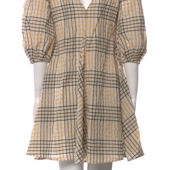 ganni beige dress MM MAX MARA MELA BEIGE STRIPED DRESS – FerrarisBoutique main image 0